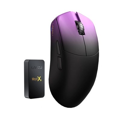 maya Lamzu マウス・トラックボール x ワイヤレス 8Kレシーバー付属 Edition Champion Maya LAMZU LAMZU Shadow Purple マウス・トラックボール