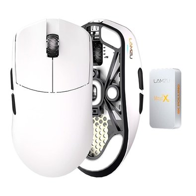 Mouse Lamzu Maya X Branco 8K 47g | KaBuM!