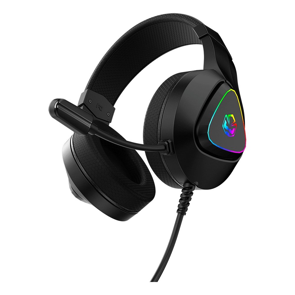 Headset Gamer ( Balão.info) Deffy Black ( Balão.info), RGB, USB, Driver 50Mm, Microfone Omnidirecional, Preto - ( Balão.info - foto 5