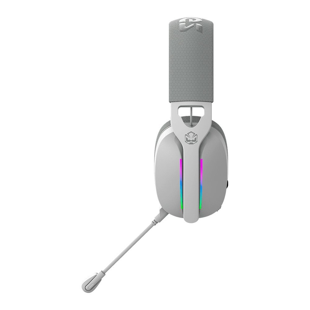 Headset Gamer ( Balão.info) Nowy White Ghost, RGB, USB Surround, Driver 40Mm, Microfone Destacável, Branco - ( Balão.info - foto 4