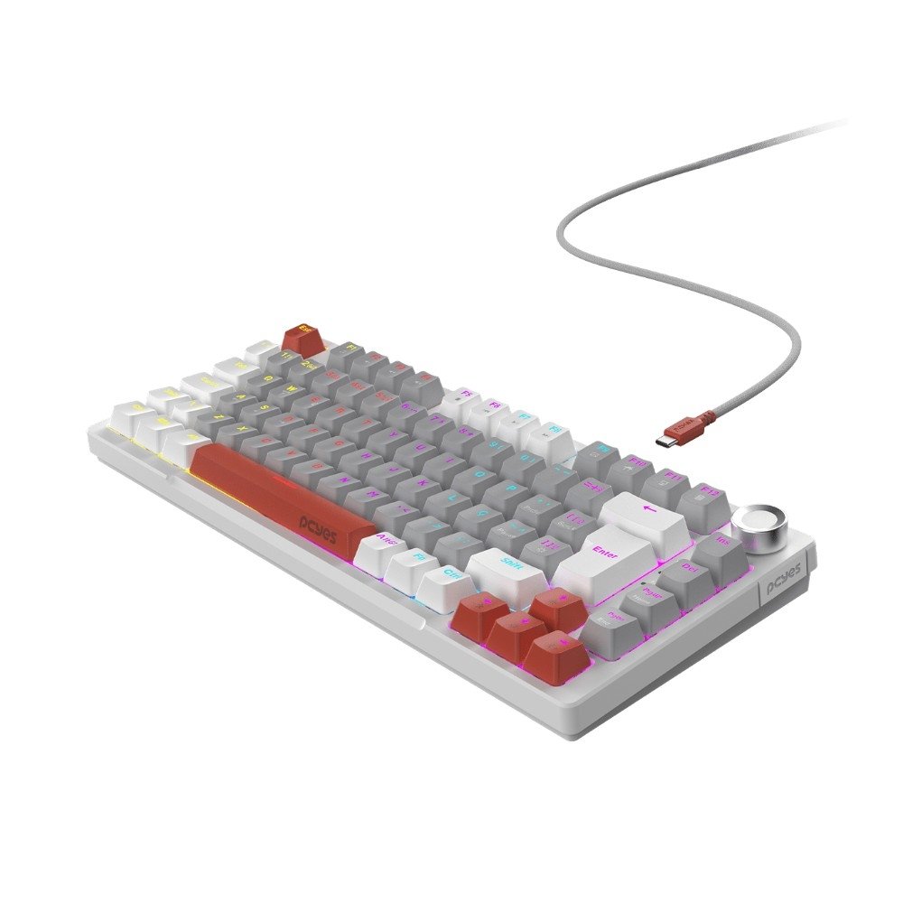 Teclado Mecânico Gamer ( Balão.info) Arkeum, 75%, RGB, Switch Red, ( Balão.info), White Ghost - ( Balão.info - foto 2
