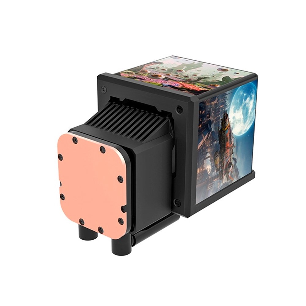 Imagem 5 de 6 do produto Water Cooler Thermaltake Minecube 360 Ultra ARGB Sync, 360mm, Quad-LCD, All-in-One, Preto - CL-W481-PL12SW-A