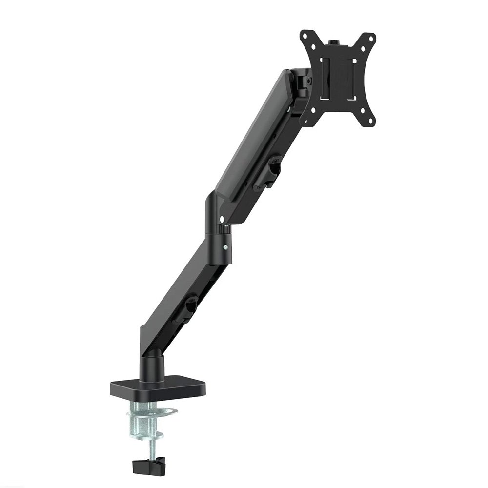Imagem 4 de 9 do produto Suporte de Mesa Articulado Storm Tech para 1 Monitor ou TV de 17" a 32", Pistão a Gás, Ajuste de Altura, VESA, Preto - SPMT0001