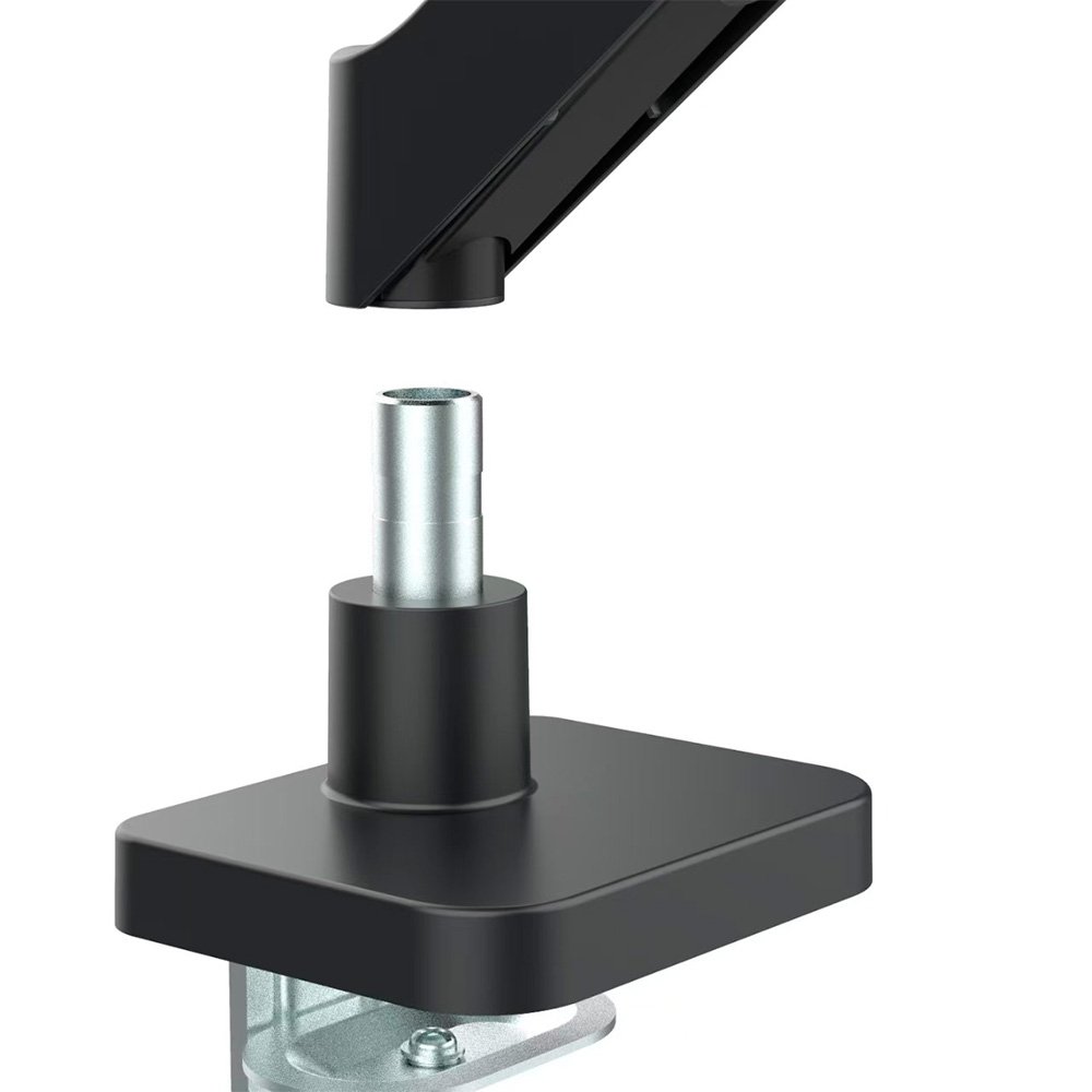 Imagem 7 de 9 do produto Suporte de Mesa Articulado Storm Tech para 2 Monitores ou TVs de 17" a 32", Pistão a Gás, Ajuste de Altura, Duplo, Preto - SPMT0002