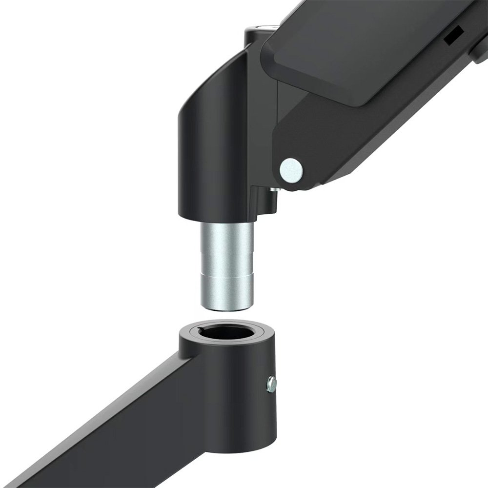 Imagem 6 de 9 do produto Suporte de Mesa Articulado Storm Tech para 2 Monitores ou TVs de 17" a 32", Pistão a Gás, Ajuste de Altura, Duplo, Preto - SPMT0002