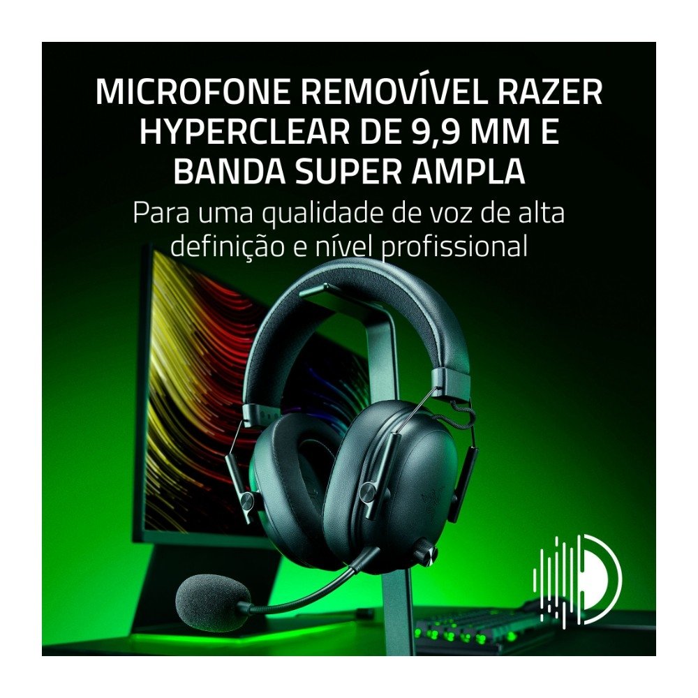 Imagem 3 de 5 do produto Headset Gamer Razer BlackShark V3 Pro Sem Fio, ANC, Drivers 50mm, 2.4 GHz, Bluetooth, Preto - RZ04-05400300