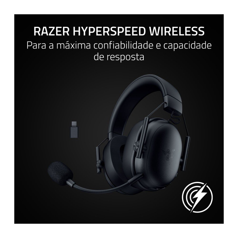 Headset Gamer ( Balão.info) V3 X HyperSpeed Sem Fio, Drivers 50mm, Preto - RZ04-( Balão.info - foto 4