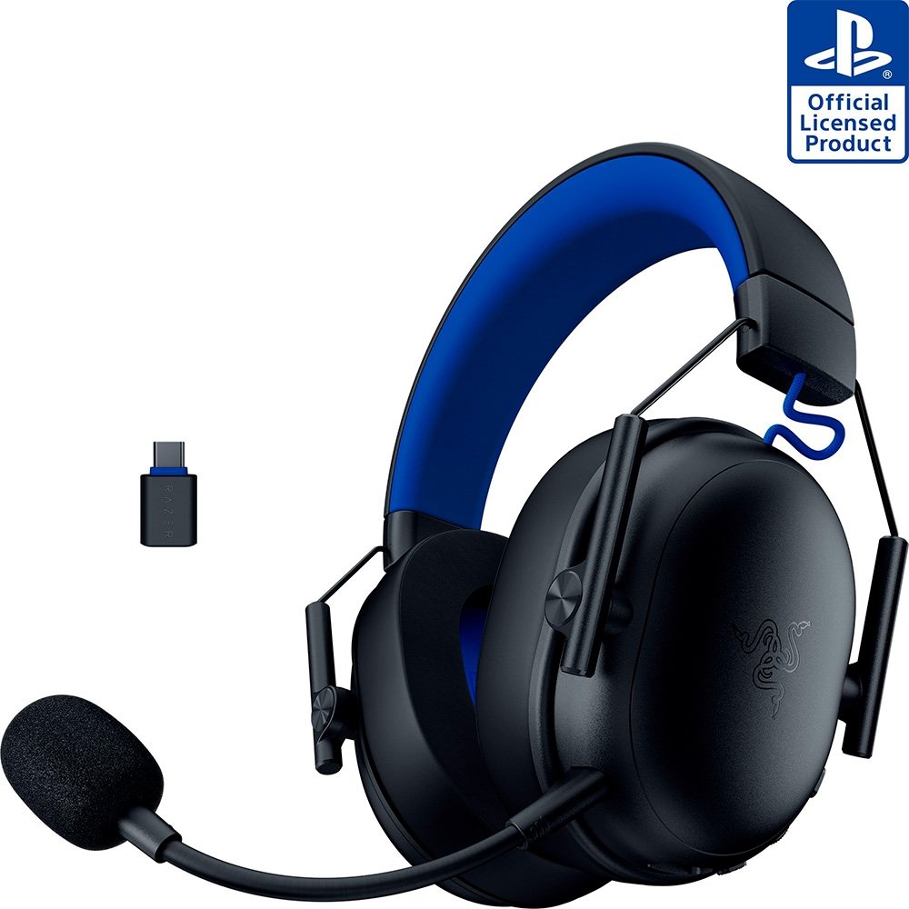 Imagem 2 de 7 do produto Headset Gamer Razer BlackShark V3 X HyperSpeed, Sem Fio, Drivers 50mm, PS5, Preto - RZ04-05420400