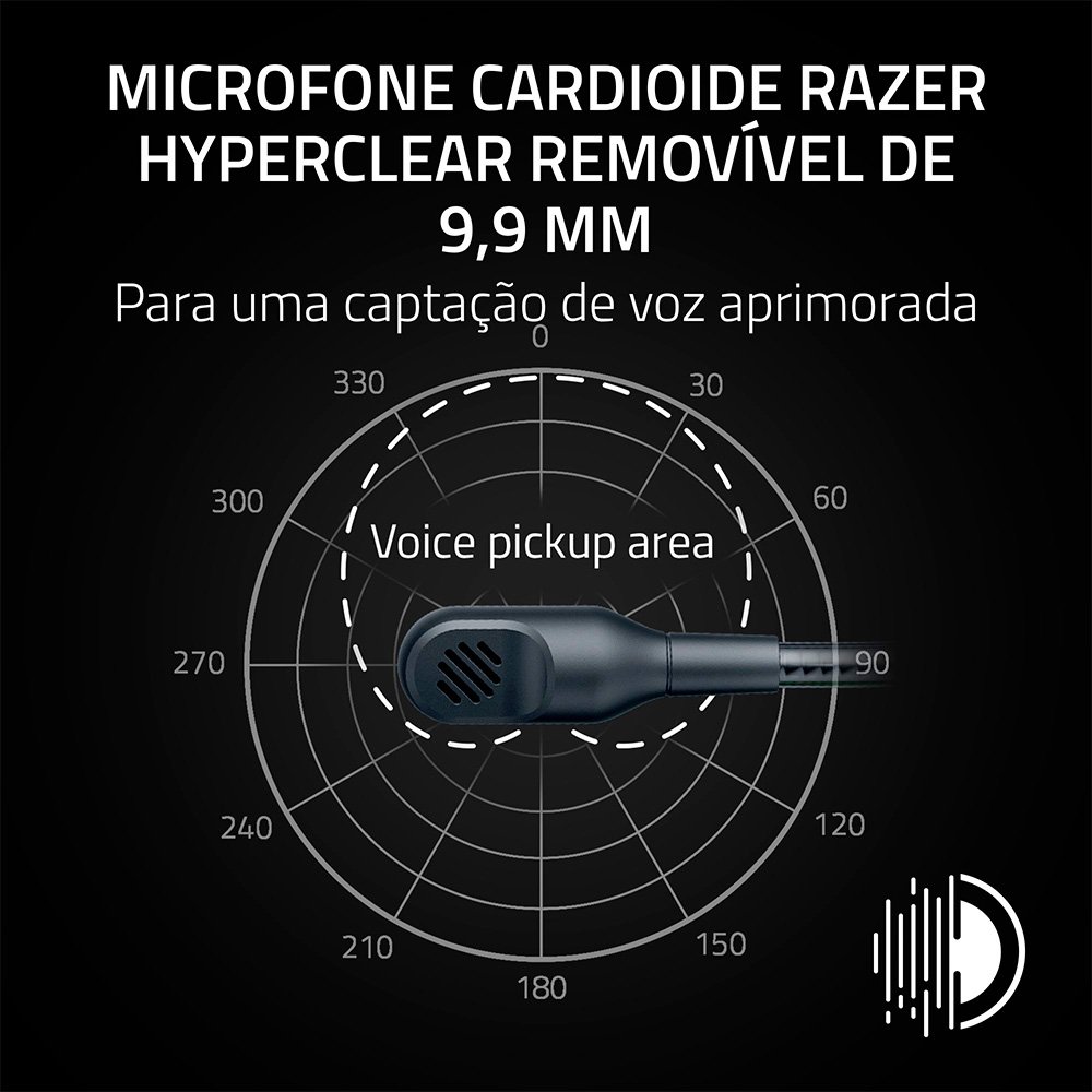Imagem 5 de 7 do produto Headset Gamer Razer BlackShark V3 X HyperSpeed, Sem Fio, Drivers 50mm, PS5, Preto - RZ04-05420400