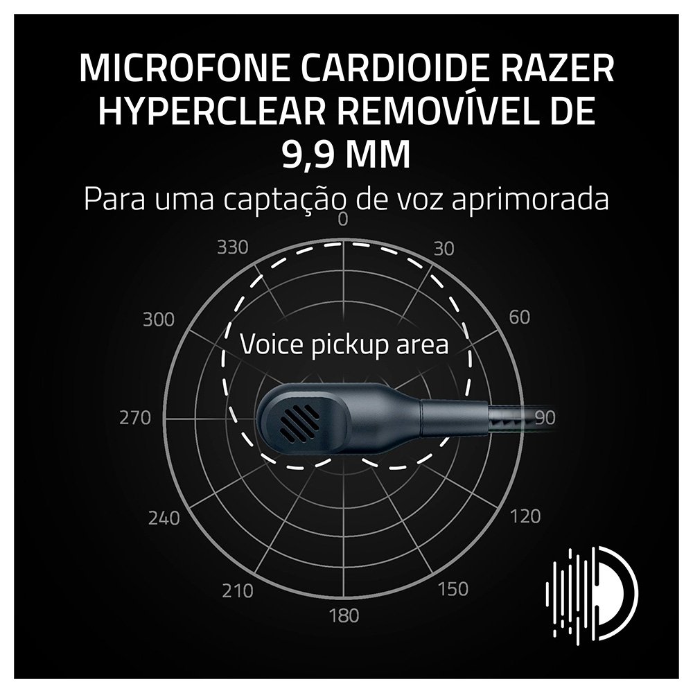 Imagem 3 de 7 do produto Headset Gamer Sem Fio Razer BlackShark V3 X HyperSpeed, Drivers 50mm, Preto - RZ04-05420200