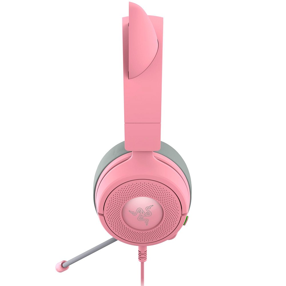 Imagem 3 de 11 do produto Headset Gamer Razer Kraken Kitty V3 X, RGB Chroma, Iluminação nas Orelhas, USB, Quartz - RZ04-05350100