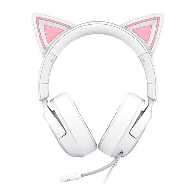Headset Gamer Razer Kraken Kitty V3 X, RGB Chroma, Iluminação nas Orelhas, USB, Branco - RZ04-05350300