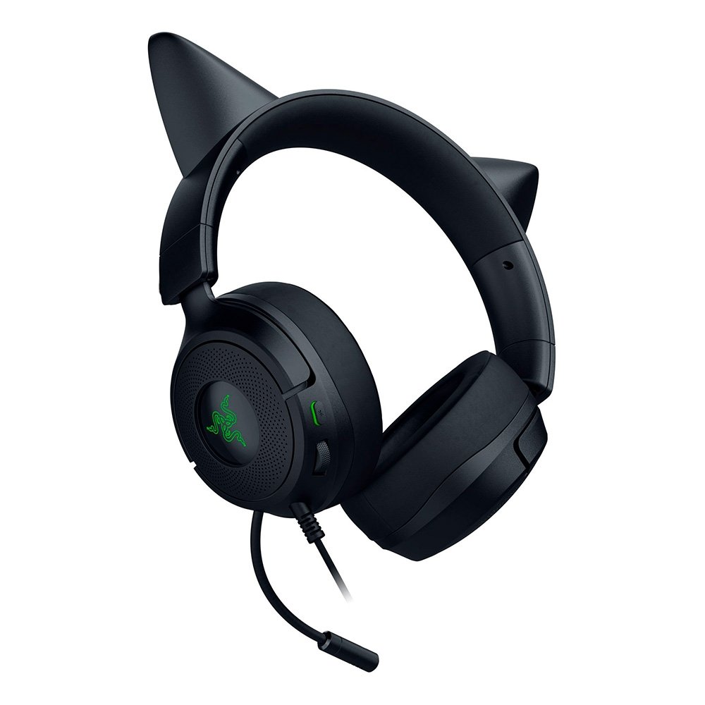 Headset Gamer Razer Kraken Kitty V3 X, RGB Chroma, Iluminação nas Orelhas, USB, Preto - RZ04-05350200 - view 3