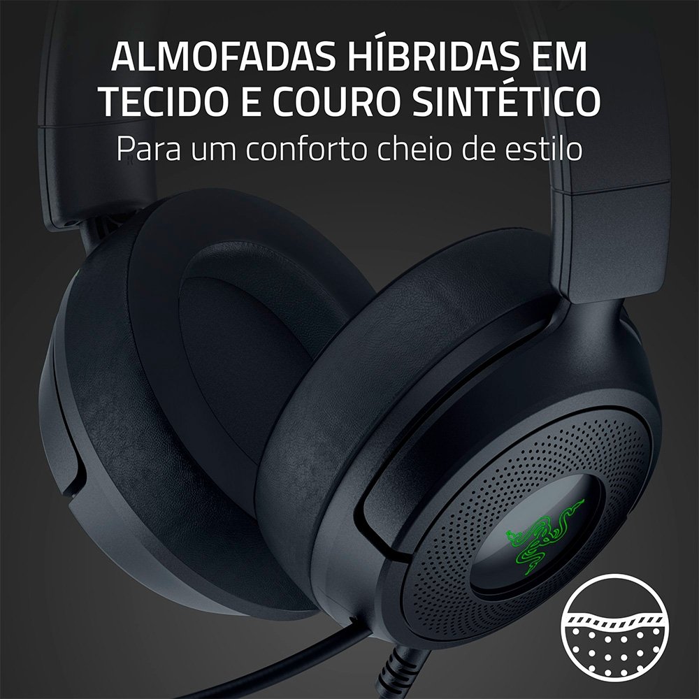 Headset Gamer Razer Kraken Kitty V3 X, RGB Chroma, Iluminação nas Orelhas, USB, Preto - RZ04-05350200 - view 11