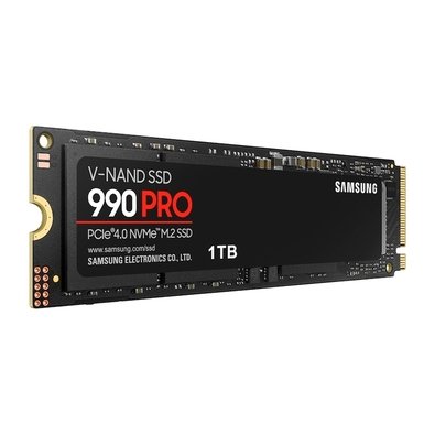 SSD Samsung 990 PRO, 1TB, M.2 2280, PCIe 4.0 x4, NVMe, Leitura: 7450 MB/s, Gravação: 6900 MB/s - MZ-V9P1T0B/AM