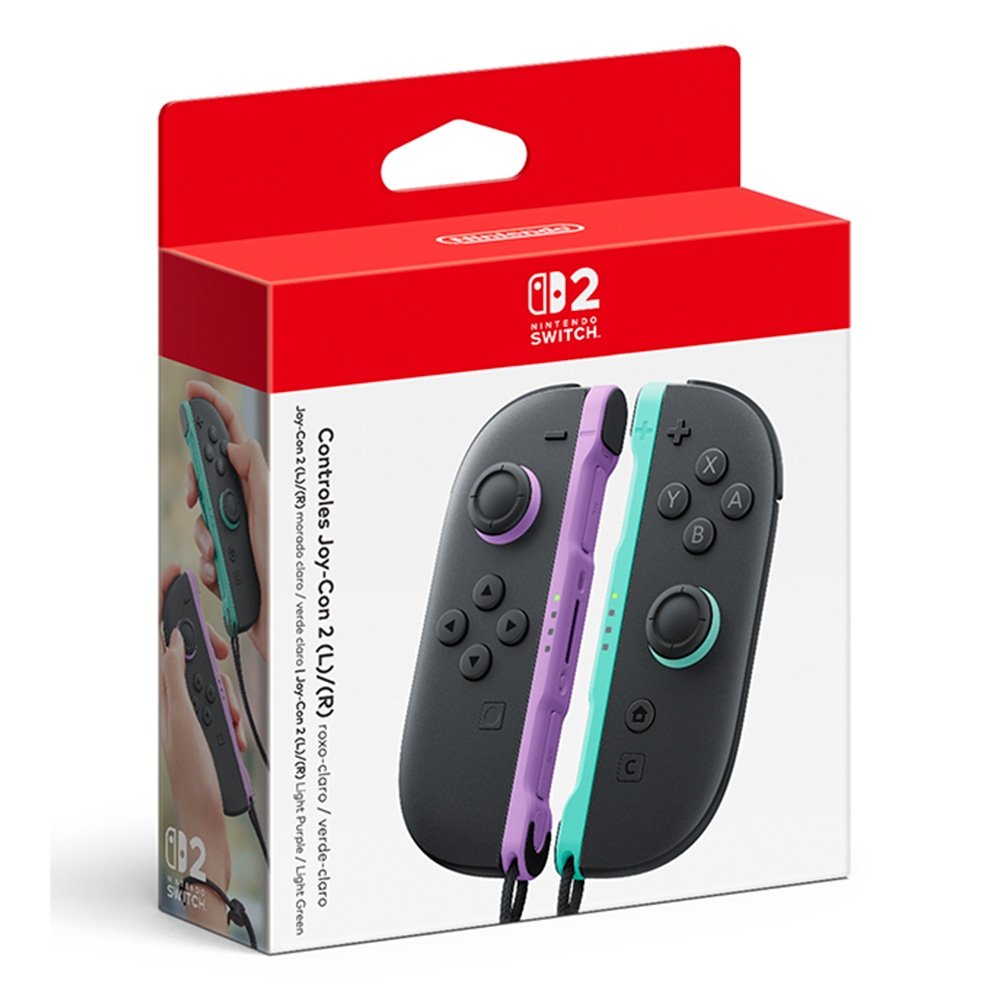 Joy-Con 2 Nintendo Switch 2 Roxo e Verde | KaBuM!