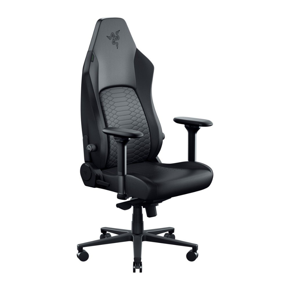Cadeira Gamer Razer Iskur V2 NewGen, Ergonômica, Até 136Kg, Suporte Lombar Adaptável, Couro EPU CoolTouch, Espuma Dupla Densidade, Braços 4D, Preta - RZ38-04900800