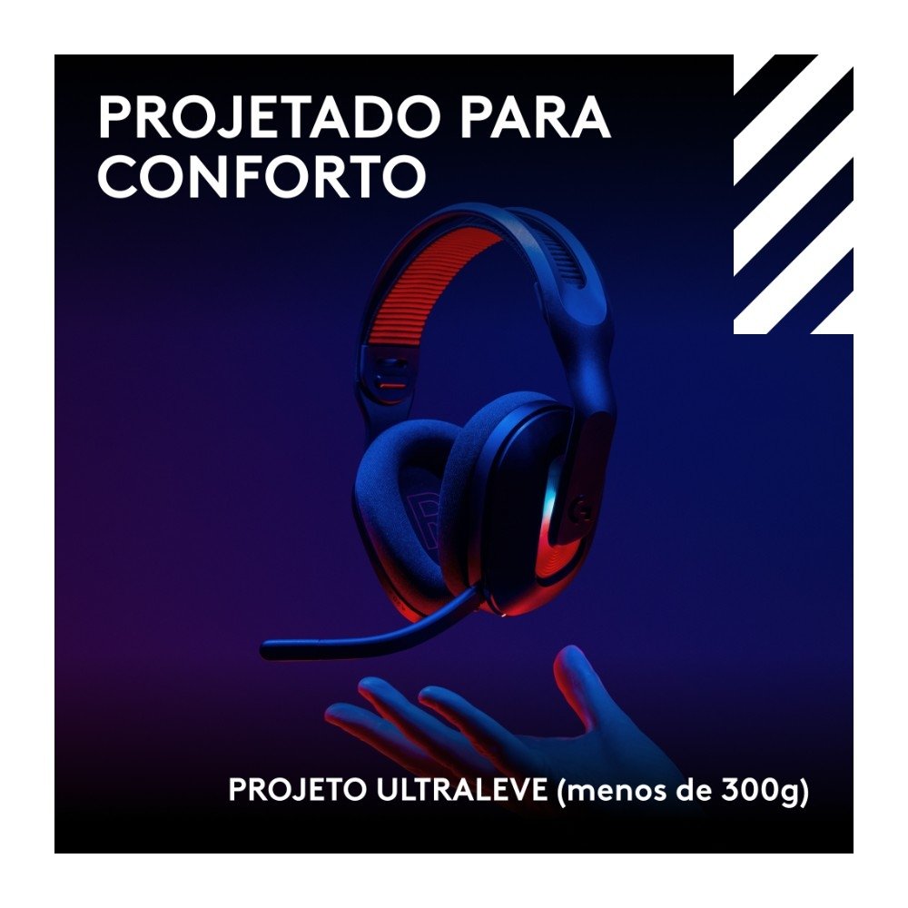 Headset Gamer Sem Fio ( Balão.info) X ( Balão.info), Bluetooth, RGB LIGHTSYNC, PLAYSYNC AUDIO, PS5, ( Balão.info), Switch e PC, Preto - 939-( Balão.info - foto 3