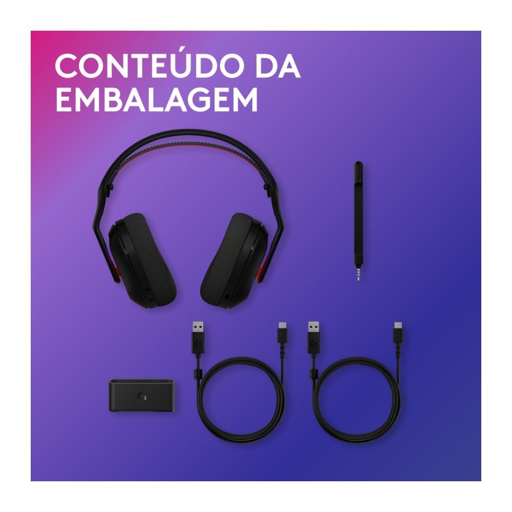 Headset Gamer Sem Fio ( Balão.info) X ( Balão.info), Bluetooth, RGB LIGHTSYNC, PLAYSYNC AUDIO, PS5, ( Balão.info), Switch e PC, Preto - 939-( Balão.info - foto 12