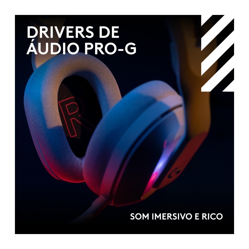 Headset Gamer Sem Fio ( Balão.info) X ( Balão.info), Bluetooth, RGB LIGHTSYNC, PLAYSYNC AUDIO, PS5, ( Balão.info), Switch e PC, Branco - 939-( Balão.info - foto 8