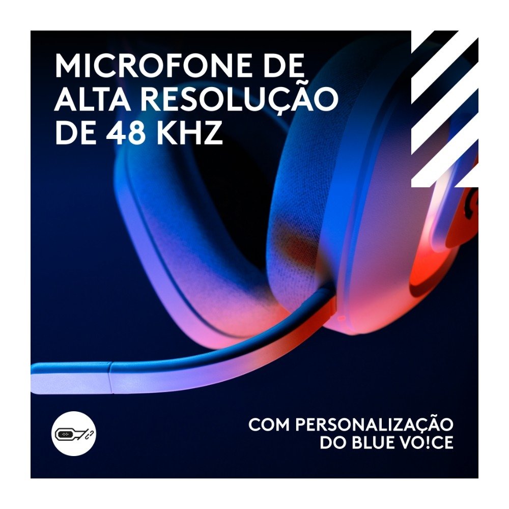 Headset Gamer Sem Fio ( Balão.info) X ( Balão.info), Bluetooth, RGB LIGHTSYNC, PLAYSYNC AUDIO, PS5, ( Balão.info), Switch e PC, Branco - 939-( Balão.info - foto 4