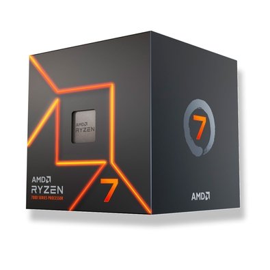 Processador AMD Ryzen 7 7700, 3.8GHz (5.3GHz Turbo), 8 Núcleos, 16 Threads, AM5, Vídeo Integrado, Com Cooler Wraith Prism - 100-100000592SBX