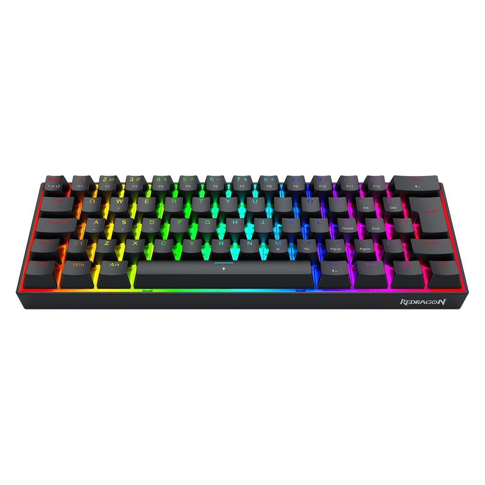 Teclado Magnético Gamer ( Balão.info) Fizz, 60%, RGB, 8000Hz, Rapid Trigger, Switch Linear, Preto - K617RGB-M - foto 2