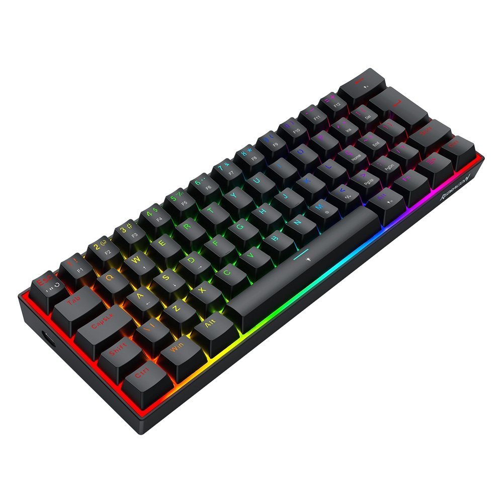 Teclado Magnético Gamer ( Balão.info) Fizz, 60%, RGB, 8000Hz, Rapid Trigger, Switch Linear, Preto - K617RGB-M - foto 3