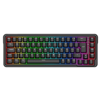 Teclado Magnético Gamer Redragon Nova, 65%, RGB, Switch UltraMag Linear, ABNT2, Preto - K709RGB-M