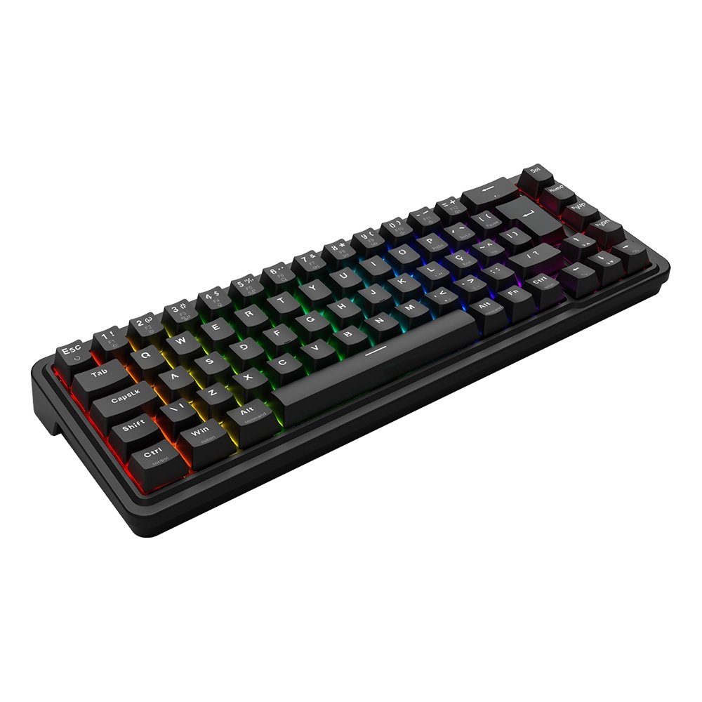 Teclado Magnético Gamer Redragon Nova, 65%, RGB, Switch UltraMag Linear, ABNT2, Preto - K709RGB-M - view 6