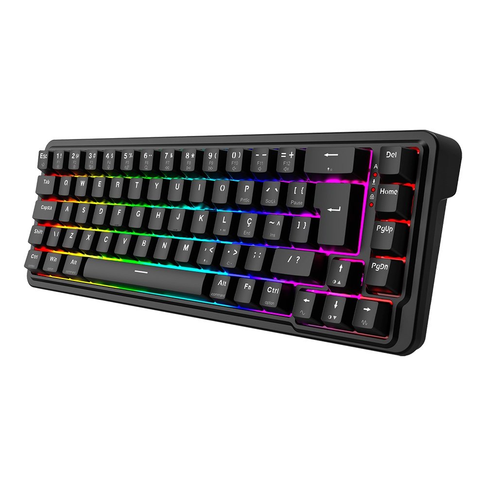 Teclado Magnético Gamer Redragon Nova, 65%, RGB, Switch UltraMag Linear, ABNT2, Preto - K709RGB-M - view 4