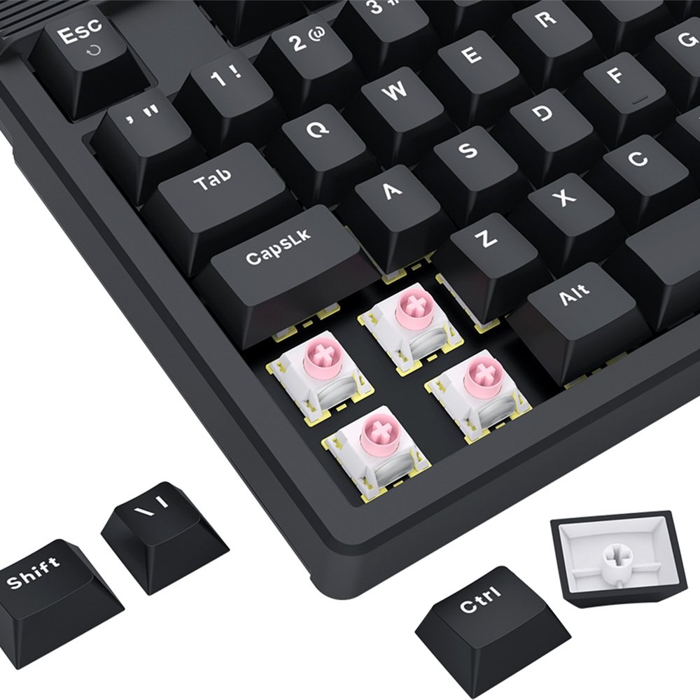 Imagem 9 de 9 do produto Teclado Magnético Gamer Redragon Otiim, TKL, RGB, 8000Hz, Rapid Trigger, Roda de Volume, Preto - K729RGB-M
