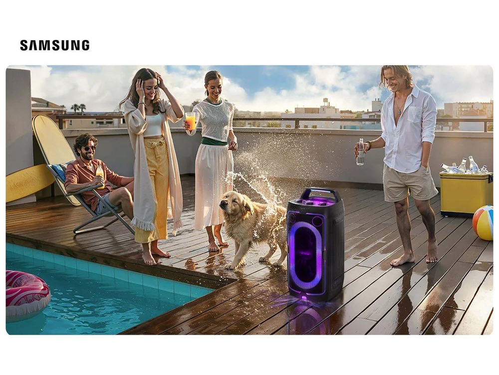 Samsung Sound Tower Mx-st40f, 160w, Bateria Inclusa, Até 12 Horas De Música, Resistência Ipx4 Preto - view 2