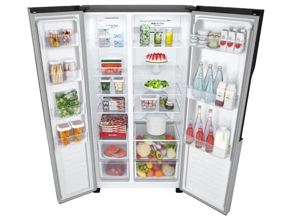 Geladeira/Refrigerador LG Frost Free Side by Side Prata 509L GC-B187PQAL - view 14
