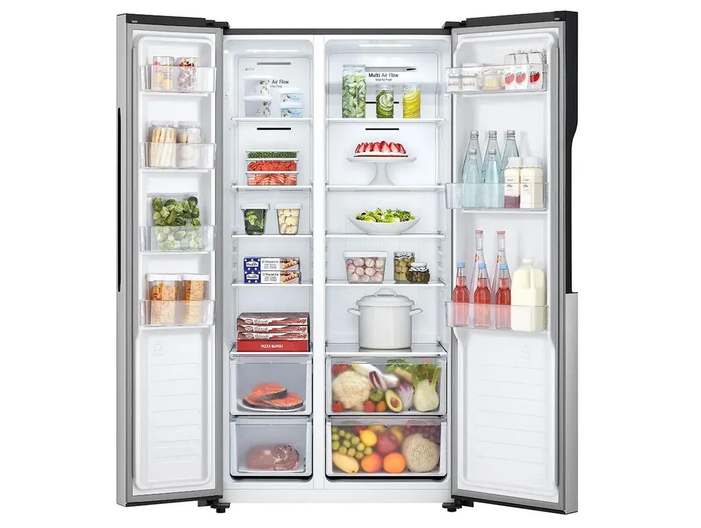 Geladeira/Refrigerador LG Frost Free Side by Side Prata 509L GC-B187PQAL - view 13