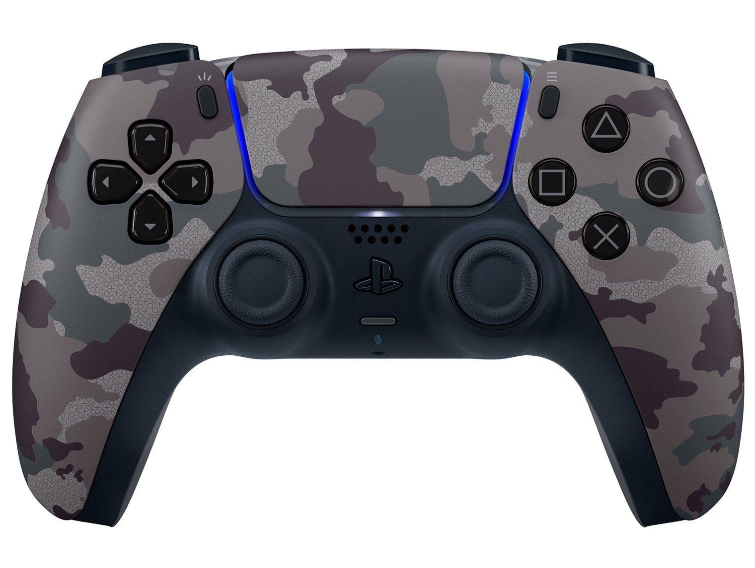 Controle PS5 e para PC sem Fio DualSense Sony Camuflado Cinza