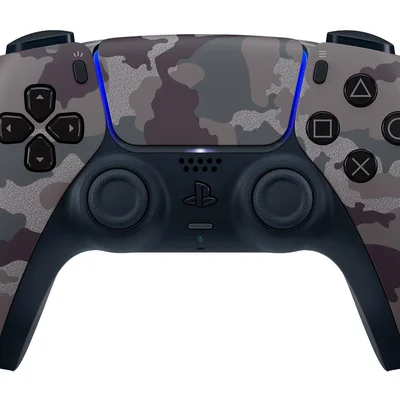 Controle PS5 e para PC sem Fio DualSense Sony Camuflado Cinza