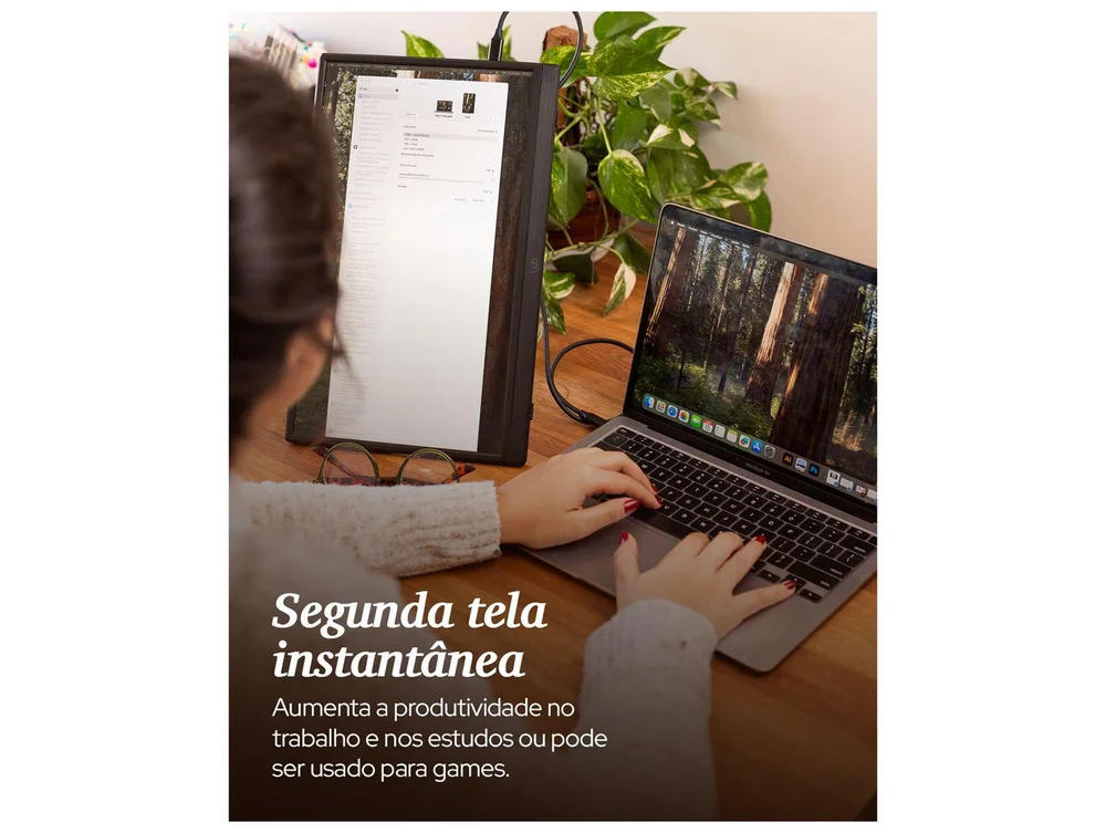 Monitor 60Hz Full HD WB Office 12322 Portátil 15,6 IPS Horizontal e Vertical WBMP01BK - view 5