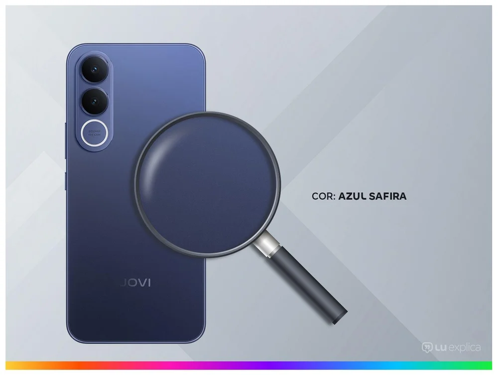 Smartphone Jovi V70 256GB 5G 8GB RAM Azul Safira 6,83 Cam. Dupla + Selfie 32MP - view 3