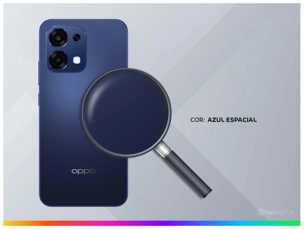 Smartphone OPPO A6 Pro 5G, 256GB, 8GB RAM, Câmera Dupla 50MP+2MP, Frontal 16MP, Tela 6.57, Azul Espacial - view 3