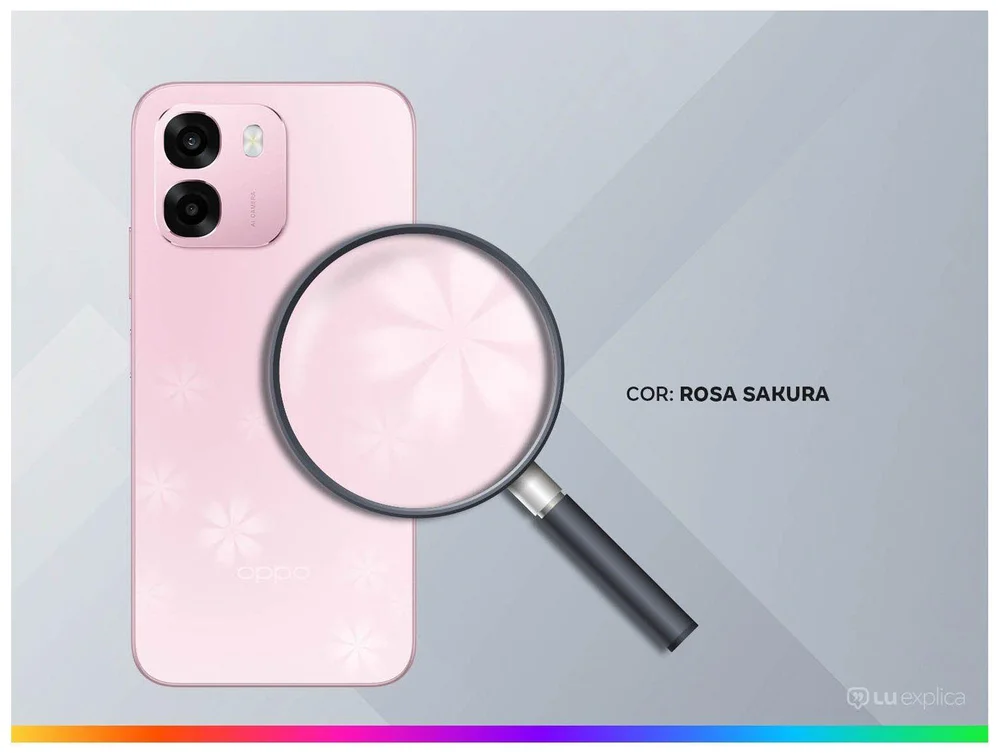 Smartphone OPPO A6 256GB 18GB RAM (6GB+12GB RAM+) Rosa Sakura 6,75 Câmera Dupla 50MP+2MP Frontal 8MP - view 5