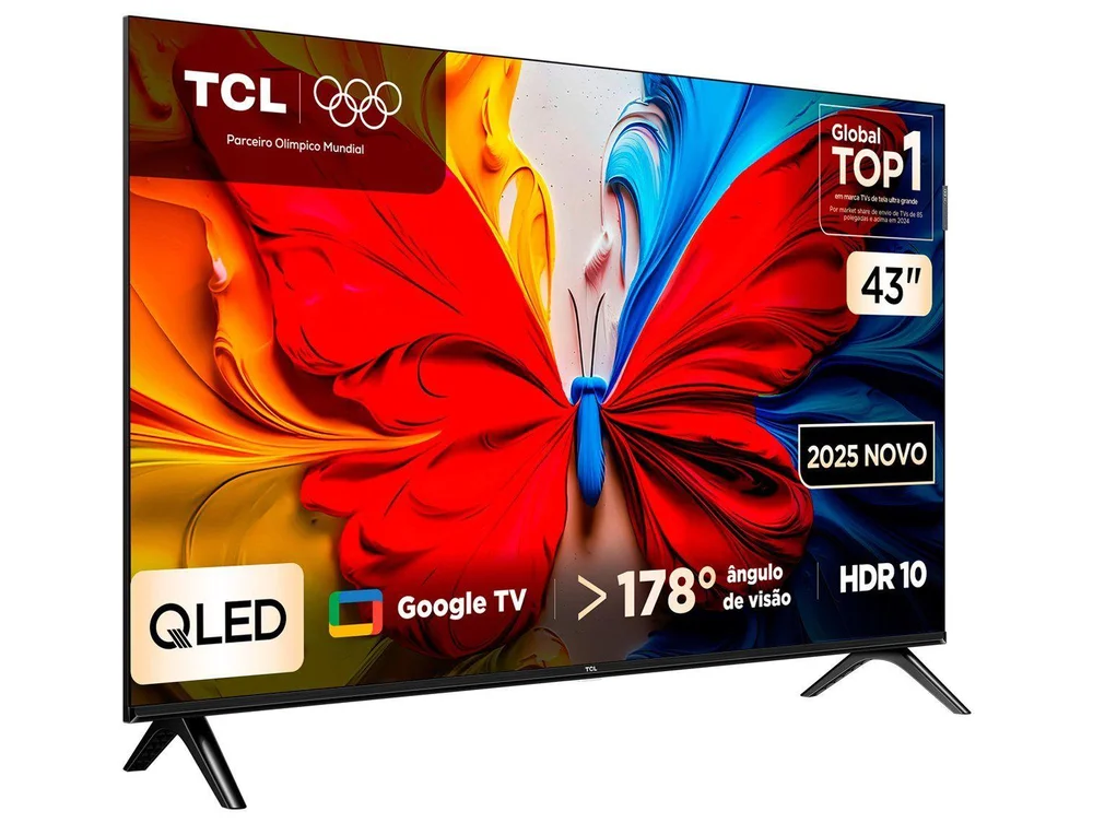 Imagem 3 de 8 do produto TV 43" TCL Full HD QLED 43S5K Google TV 2 HDMI