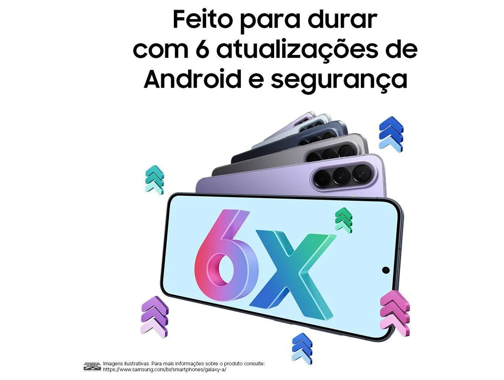 Smartphone Samsung Galaxy A57 256GB 5G 8GB RAM Azul Claro 6,7 Câm Tripla + Selfie 12MP - view 17