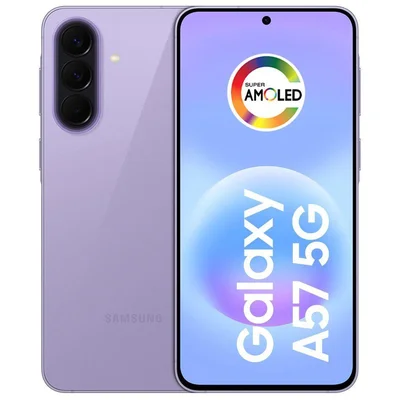 Smartphone Samsung Galaxy A57 256GB 5G 8GB RAM Lilás 6,7" Câm Tripla + Selfie 12MP