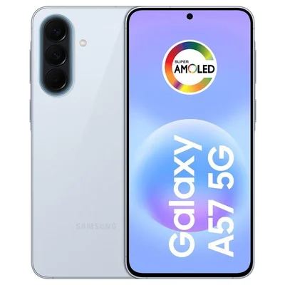 Smartphone Samsung Galaxy A57 128GB 5G 8GB RAM Azul Claro 6,7" Câm Tripla + Selfie 12MP