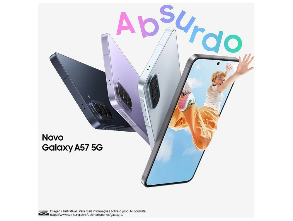 Smartphone Samsung Galaxy A57 128GB 5G 8GB RAM Azul Claro 6,7 Câm Tripla + Selfie 12MP - view 23