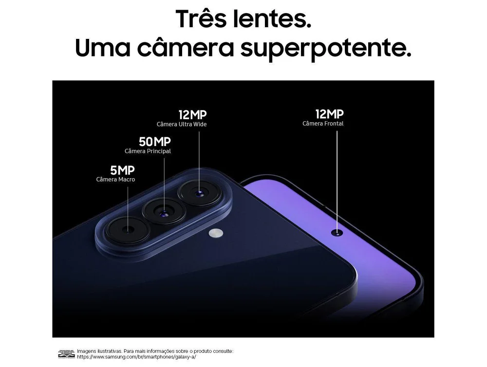 Smartphone Samsung Galaxy A57 128GB 5G 8GB RAM Azul Claro 6,7 Câm Tripla + Selfie 12MP - view 20