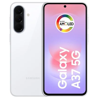 Smartphone Samsung Galaxy A37 128GB 5G 6GB RAM Branco 6,7" Câm Tripla + Selfie 12MP