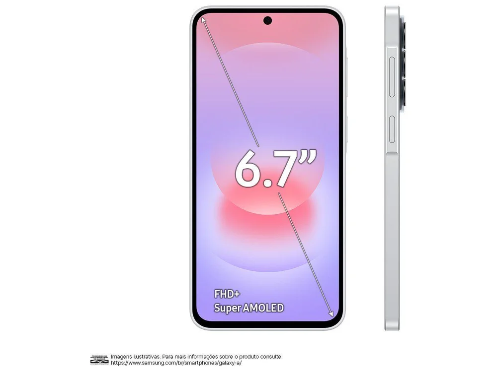 Smartphone Samsung Galaxy A37 128GB 5G 6GB RAM Branco 6,7 Câm Tripla + Selfie 12MP - view 15