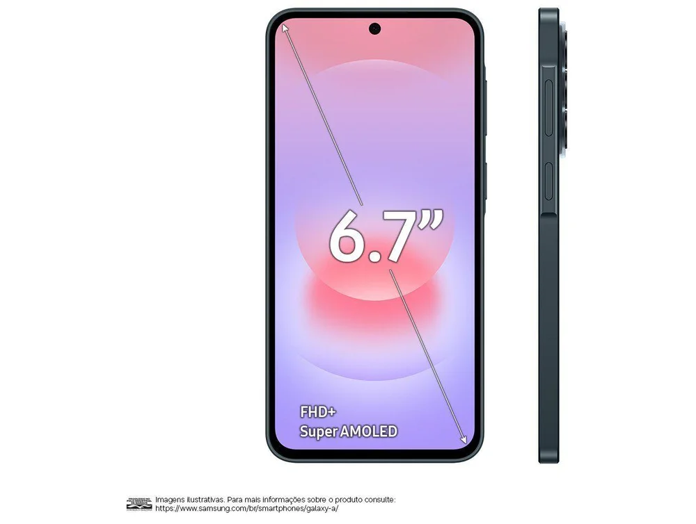 Smartphone Samsung Galaxy A37 128GB 5G 6GB RAM Verde 6,7 Câm Tripla + Selfie 12MP - view 15